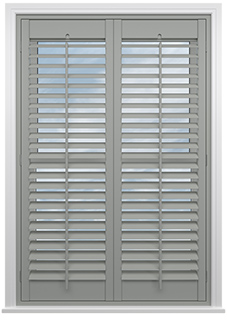 Kensington, Skyline Grey - Full Height Twist&Fit Plantation Shutter
